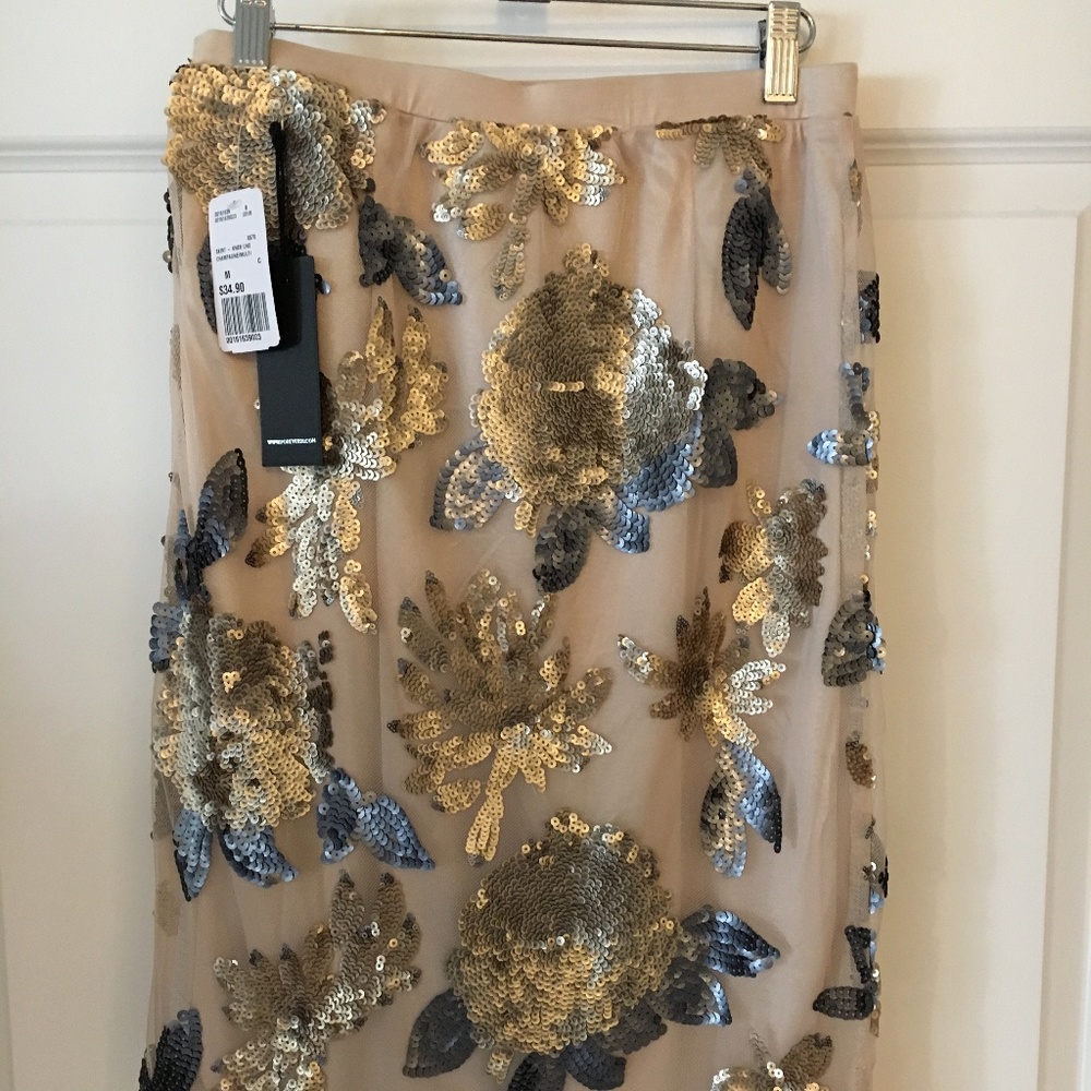 Forever21 Gold Sequin Skirt